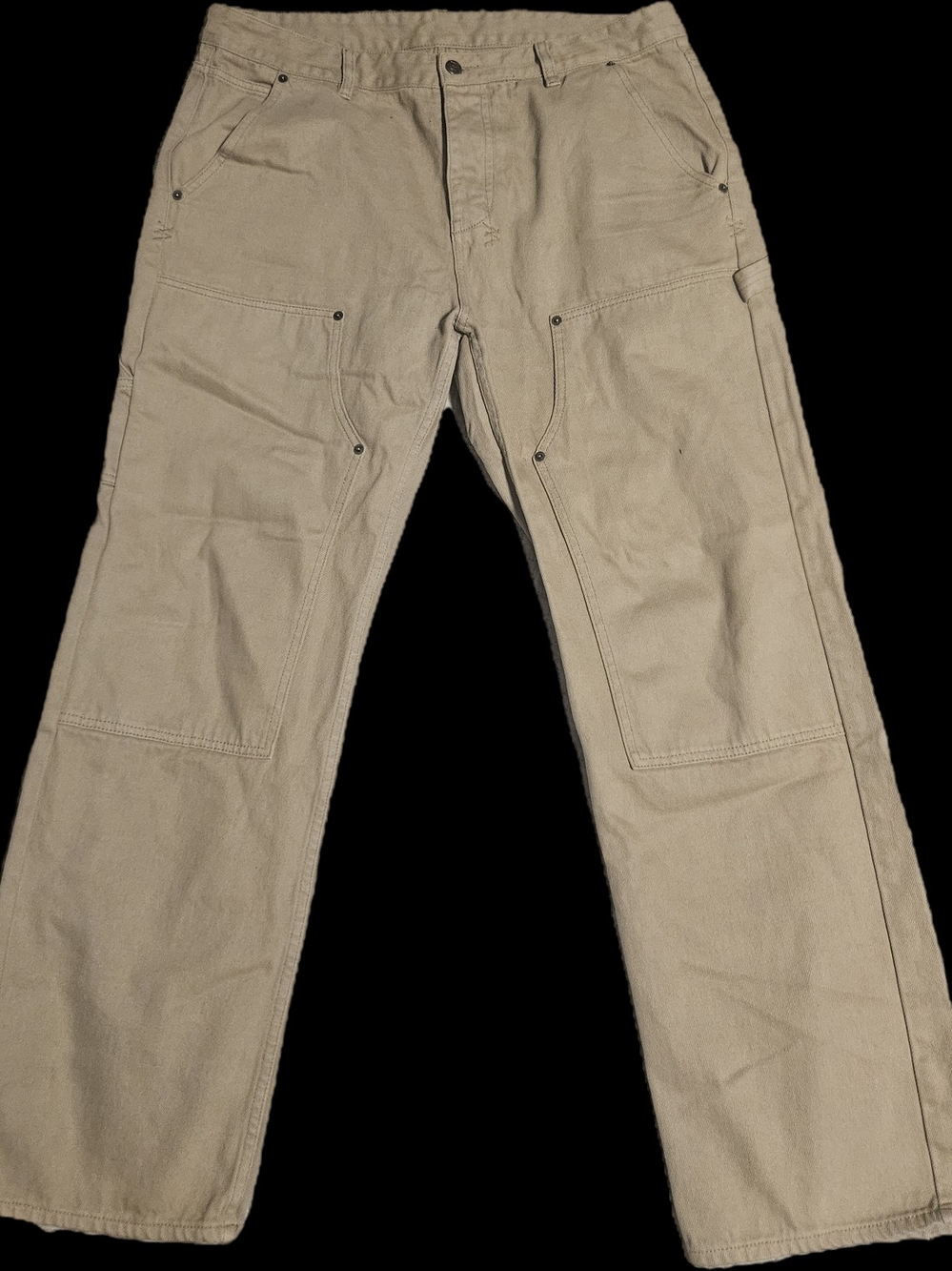 36" Ksubi Operator Carpenter Pants in Beige
